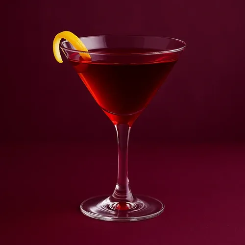 Photo of Blackthorn (Sloe Gin) cocktail