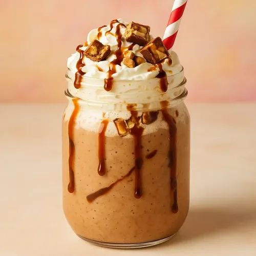 Photo of Boozy Snickers Milkshake cocktail