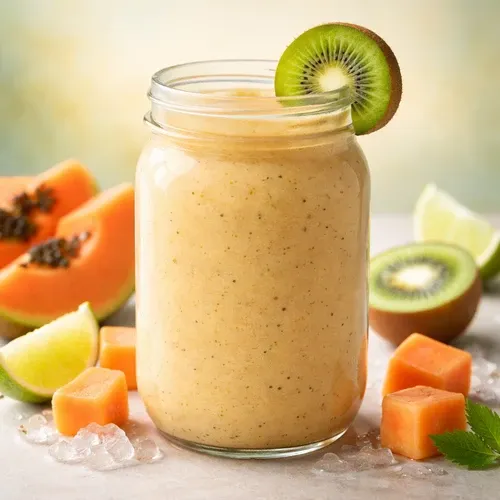 Photo of Kiwi Papaya Smoothie cocktail